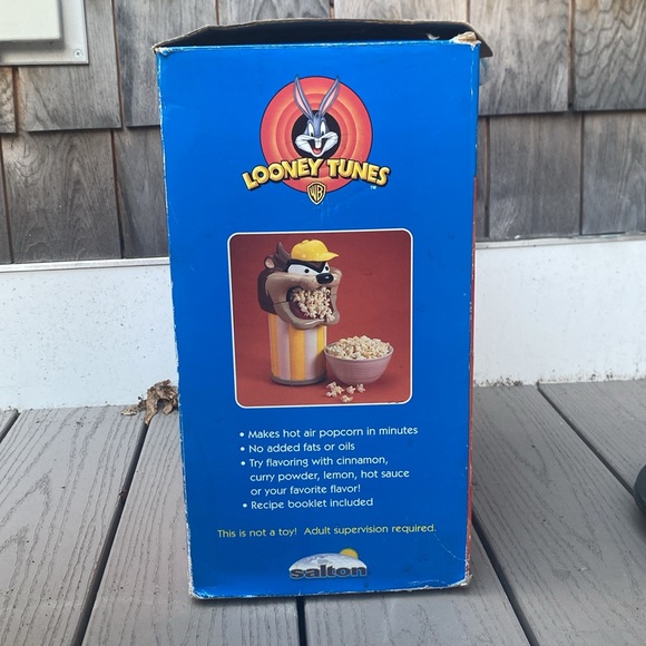 TAZ POPCORN POPPER MAKER  PlugIn Chip on Right Eye Yellow Brown White - Picture 6 of 7